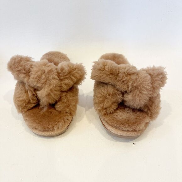 Emu Australia Naledi Sheepskin Sherpa Merino Wool Slides Brown Size 10 Slipper - Picture 7 of 9